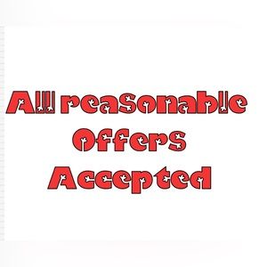 If you like a product, but not the price. Send me a message with your offer.